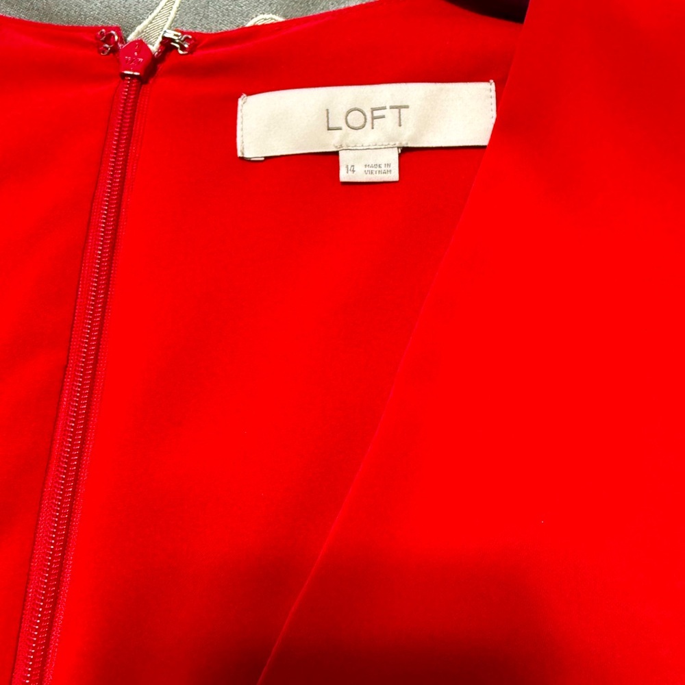LOFT Scarlet Red Dress
